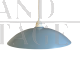 Delmas pendant light in blue-mauve metal, 1980s