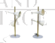 Double cone table lamp in 1970s Stilnovo style