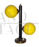 1960s desk lamp with yellow glass spheres                      