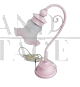 Vintage pink table lamp in Art Nouveau style, 1970s