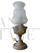 Table lamp from the early 1900s in brass and glass    