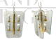 Pair of chandeliers attributed to Fontana Arte in Murano glass, 1960s