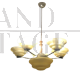 1930s Art Deco chandelier in glass