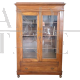 Antique walnut display bookcase or cupboard, 19th century