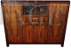 Art Deco studio bookcase in walnut briar