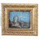 Antique Venice oil painting on wood from the 19th century  