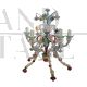 Multicolored Murano glass table lamp with 6 light points