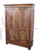 Small antique poplar wardrobe from the 19th century