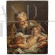 Saint Joseph with Child, oil painting on canvas, Italy 18th century         