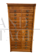 Office filing cabinet in solid oak
