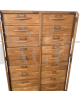 Vintage beech wood filing cabinet