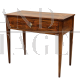 Antique Louis XVI era console table in inlaid walnut, Italy 18th century