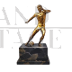 Bronze footballer sculpture, Italy 1920s - 1930s
