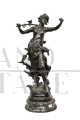Antique patinated bronze sculpture depicting the Nymphe de Bois
