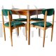 Design dining set in the style of Rajmund Halas, 1960s Italy   