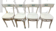 Set of 4 Sautto & Liberale chairs in pickled white beech