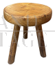 Charlotte Perriand tripod stool in pine wood
