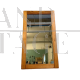 Brutalist style rectangular solid pine mirror, 1980s-90s
