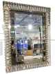 Backlit Faustig mirror with Swarovski crystal drops