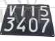 Vintage Vicenza VI15 car license plate