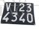 Vintage Vicenza VI23 car license plate