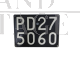 Padua Italian vintage car license plate