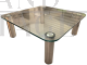 Glass coffee table by Marco Zanuso for Zanotta