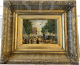 Turri - Painting with Ducale Park in Parma, oil on panel from the 20th century