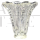 Vase in transparent artistic Murano glass with bubbles, 1950s