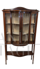 Antique English mahogany display cabinet