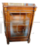 Antique walnut display cabinet from the end of the 19th century