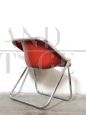 Poltroncina Plona rossa di Giancarlo Piretti per Anonima Castelli