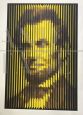 Abramo Lincoln - Serigrafia di Yvaral a colori su carta velina