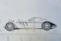 André Ferrand - Bozza di automobile Lagonda, disegno firmato                            