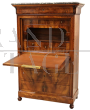 Antico Secretaire cappuccino Luigi Filippo in noce '800