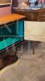 Mobile bar Art Déco in legno di palissandro e ottone