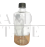 Bottiglia da laboratorio vintage in vetro con tappo                            