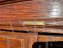 Schedario archivio vintage in legno con cassetti e serrandina