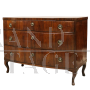 Cassettone comò Luigi XV in noce, Italia '700                            