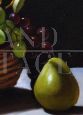 Dipinto Cesto con frutta di Ciccone, olio realista su tela 