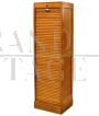 Classificatore piccola libreria da ufficio a serrandina singola in rovere                            