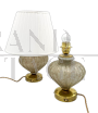 Coppia di lampade abat-jour Avem in vetro di Murano