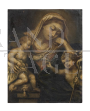 Dipinto antico su rame raffigurante Madonna col Bambino e San Giovannino                            