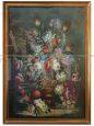 Dipinto del 1800 con Vaso di Fiori