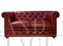 Divano Chesterfield rosso inglese                            