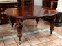 Tavolo antico Vittoriano allungabile in massello di mogano, XIX secolo
