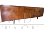 Grande credenza sideboard anni '60 in mogano                            