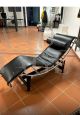Chaise Longue Le Corbusier Cassina originale in pelle nera