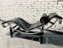 Chaise Longue Le Corbusier Cassina originale in pelle nera