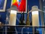 Coppia di lampade Riscio di Joe Colombo bianche